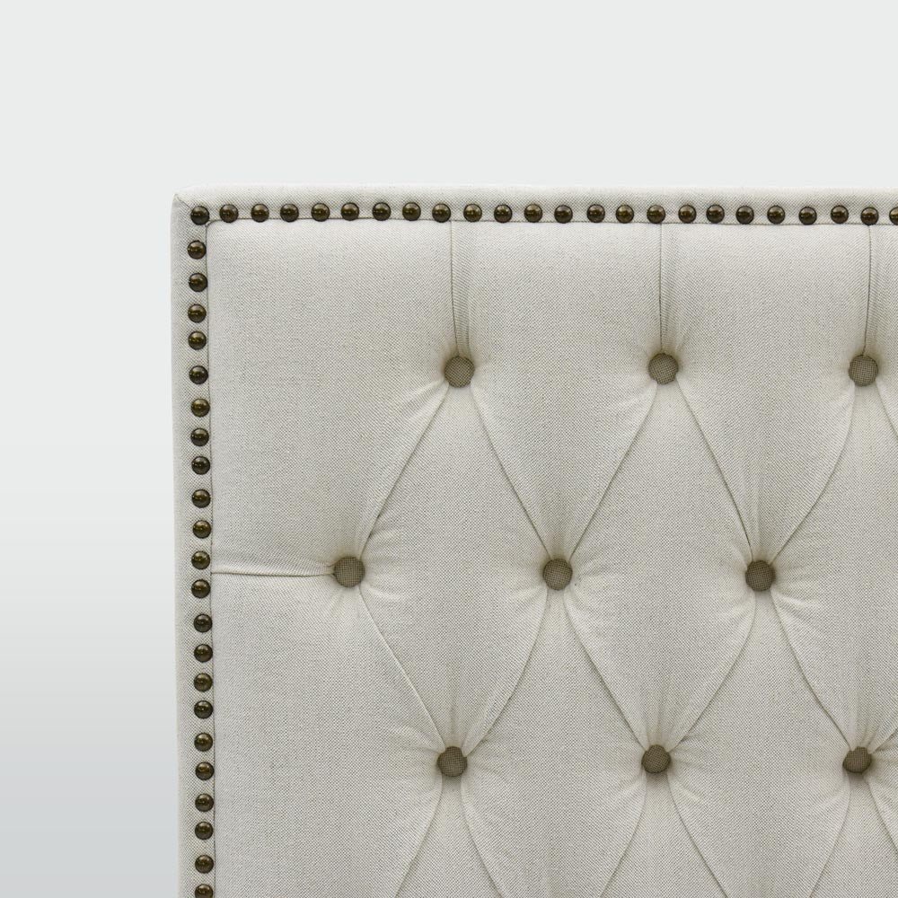 Queenscliff Tufted Bedhead King Beige