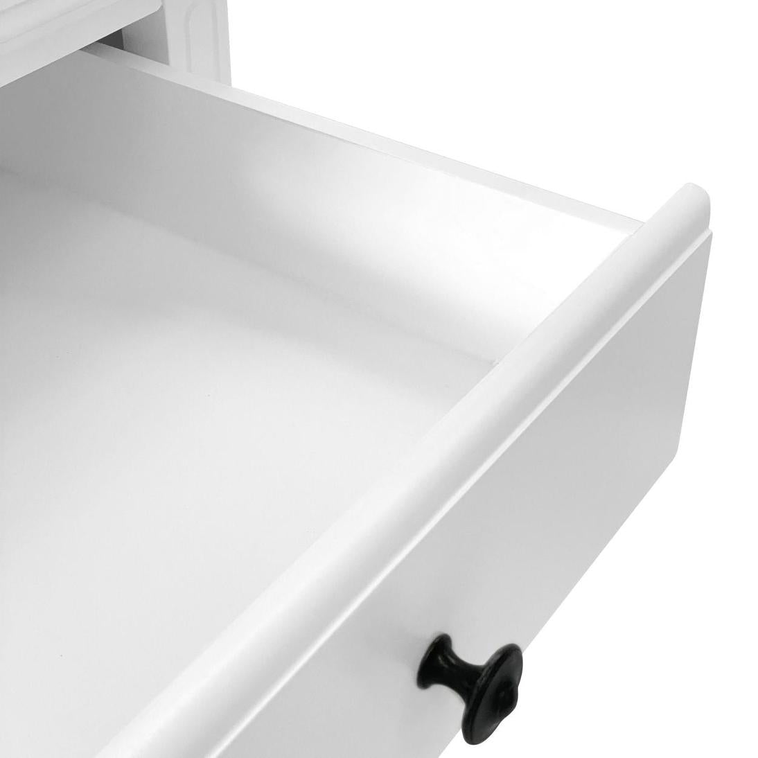 Sorrento Bedside Table W/Drawer White