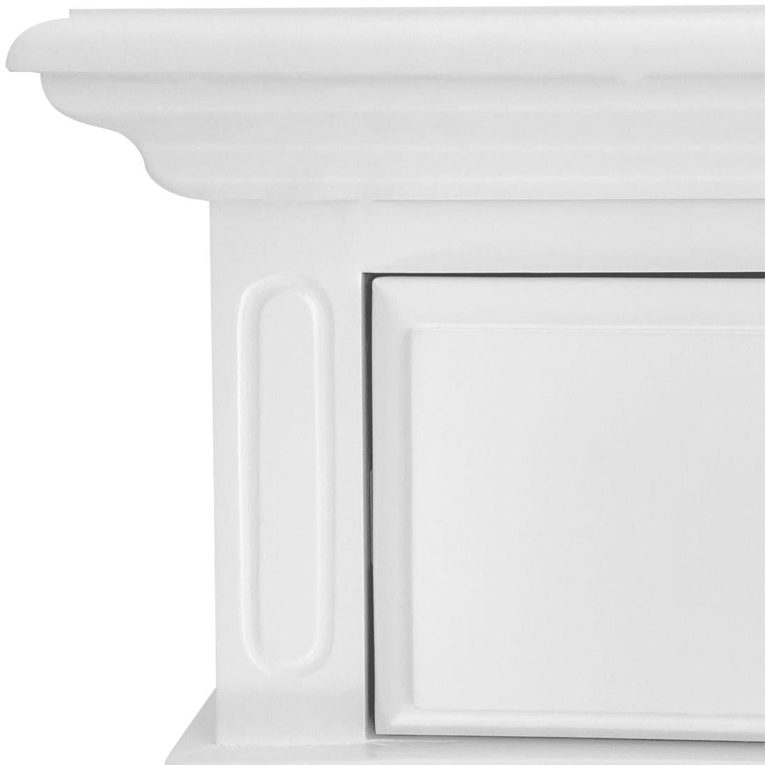 Sorrento Bedside Table W/Drawer White