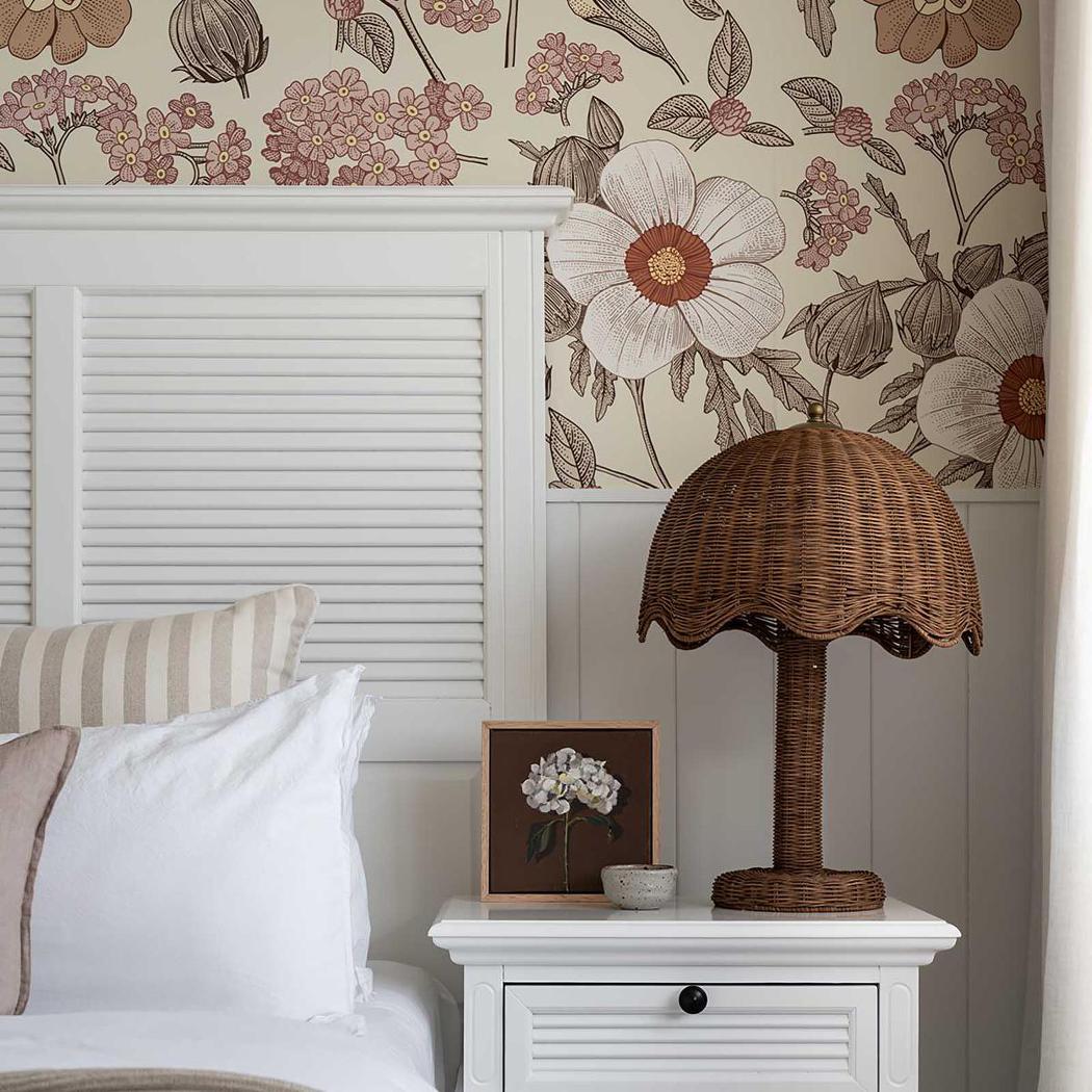 West Beach Hamptons Bedhead With Shutters King