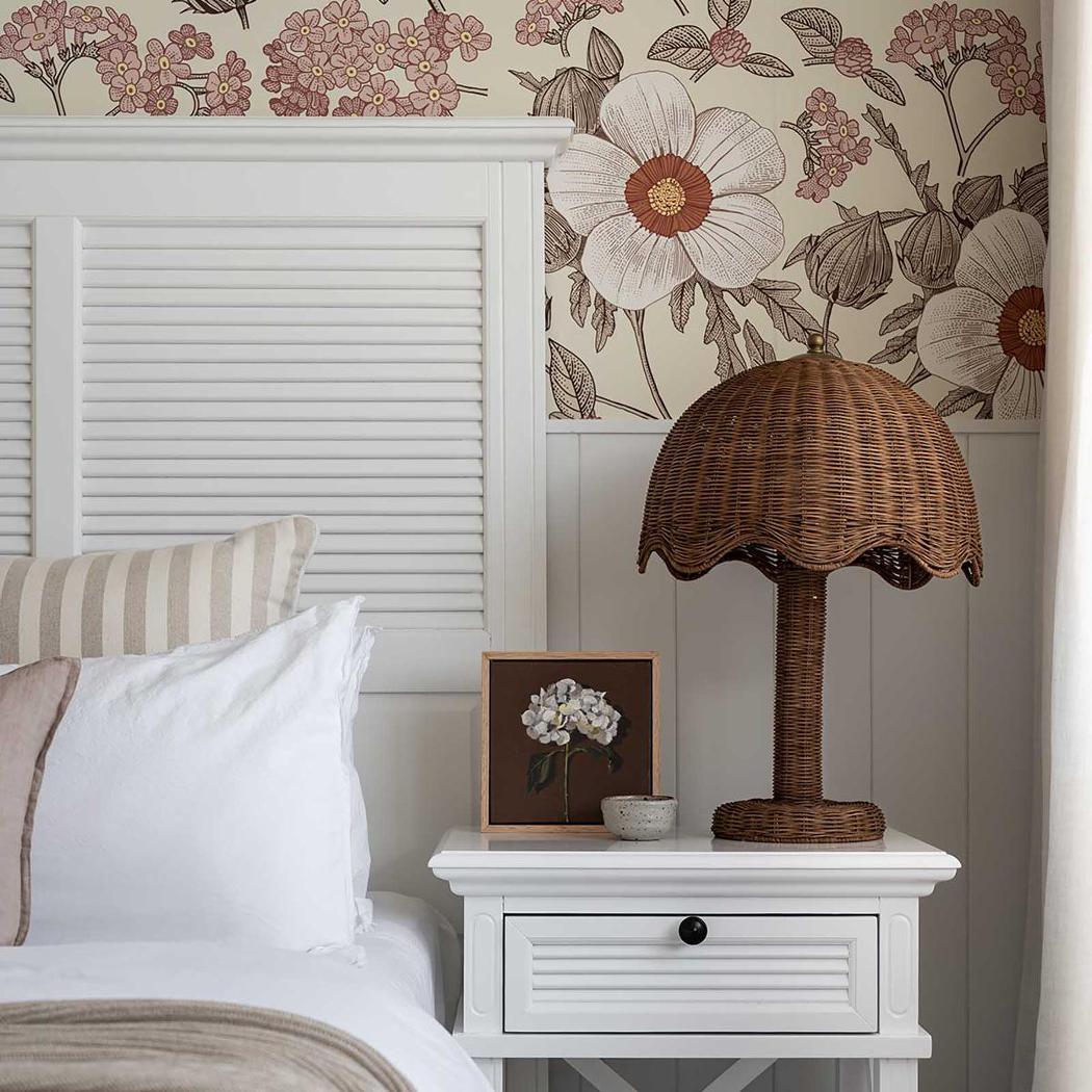 West Beach Hamptons Bedhead With Shutters Queen
