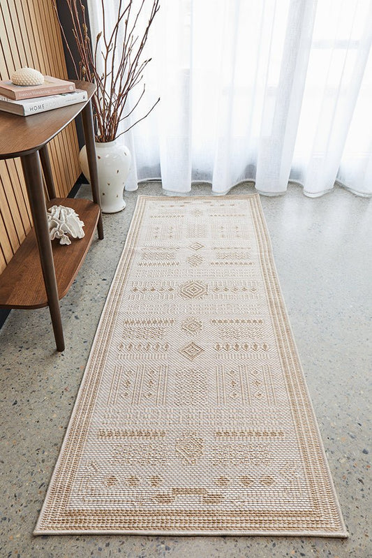 Patio Ziggy Natural Runner Rug, view 2