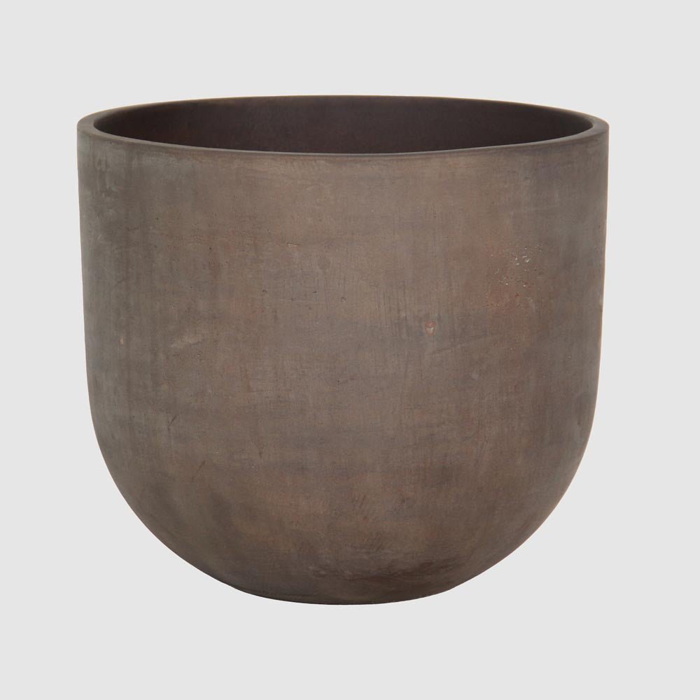 Oyster Lava Planter Small Set of 2 Brown | Luxury home decor and furniture by Home Decor & Co