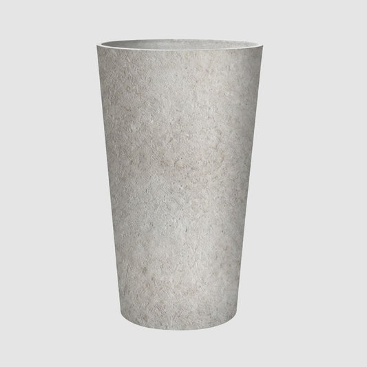 Ridge Set of 2 Tall Planters White, view 2