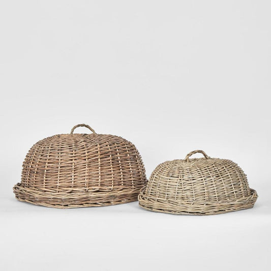 Oval Basket W Cover Set of 2 | Luxury home decor and furniture by Home Decor & Co