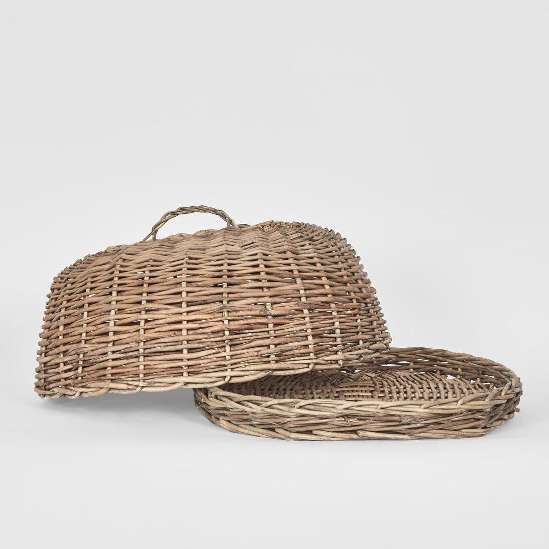 Oval Basket W Cover Set of 2 | Luxury home decor and furniture by Home Decor & Co