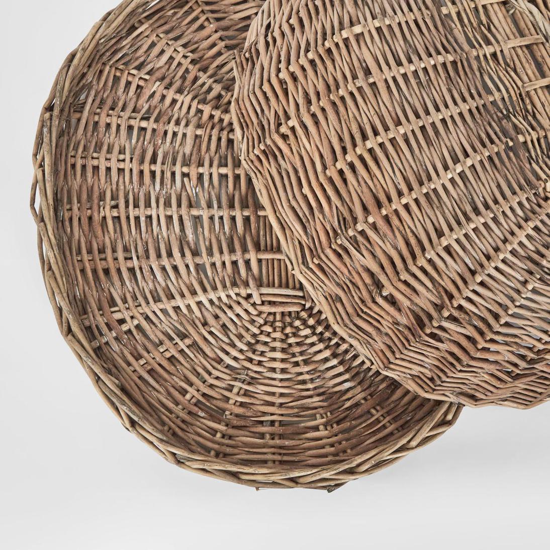 Oval Basket W Cover Set of 2 | Luxury home decor and furniture by Home Decor & Co