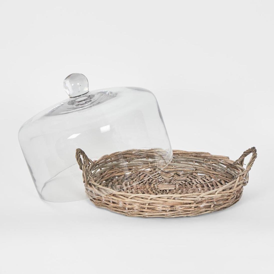 Willow Tray W Glass Cover | Luxury home decor and furniture by Home Decor & Co