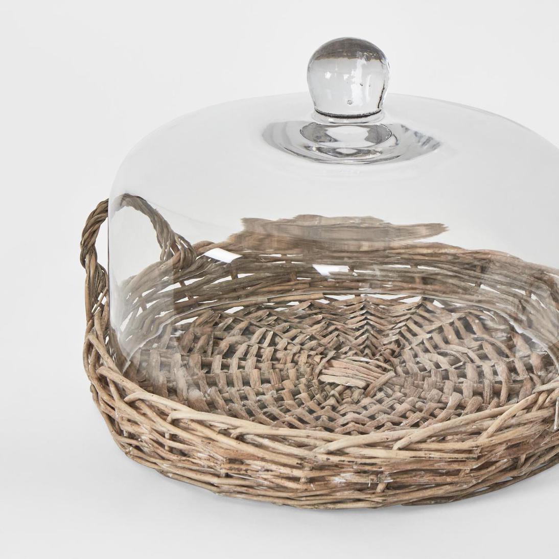 Willow Tray W Glass Cover | Luxury home decor and furniture by Home Decor & Co
