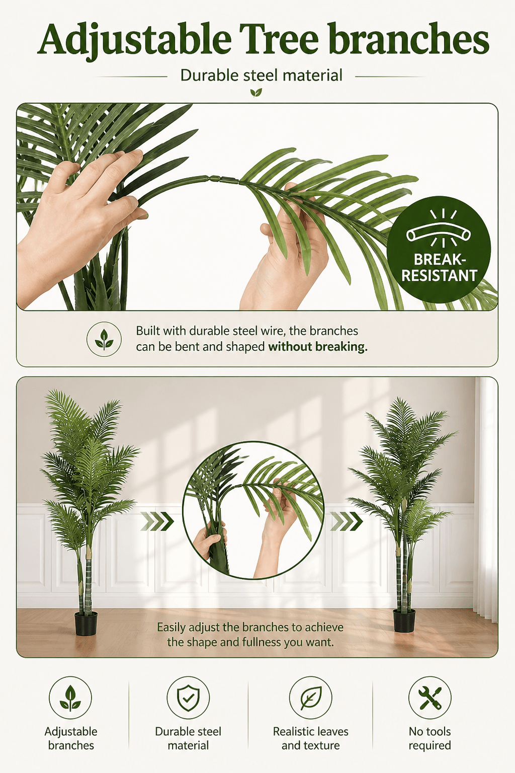 Artificial Palm Tree 180cm High | Luxury home decor and furniture by Home Decor & Co