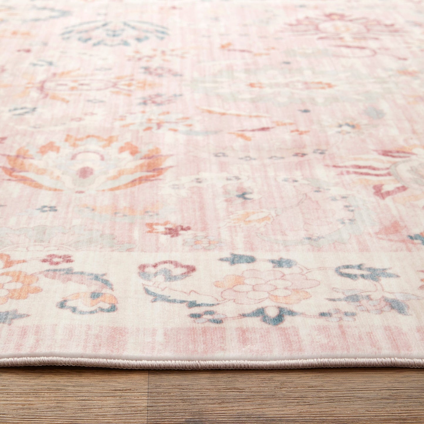 Revive Amira Pink Washable Rug