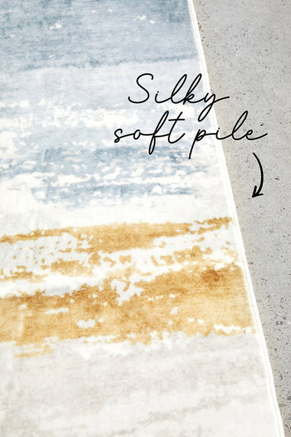Revive Kyle Blue Washable Rug, view 4