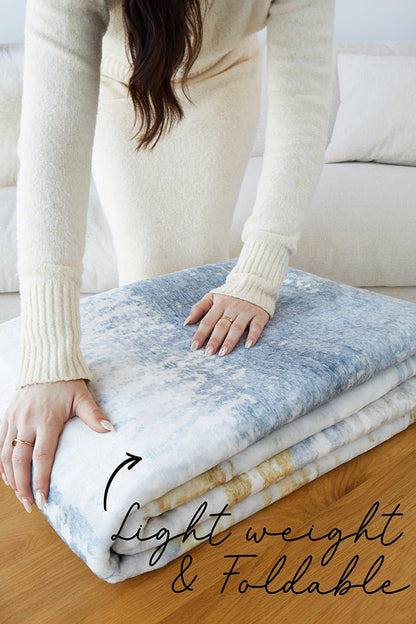 Revive Kyle Blue Washable Rug, view 8