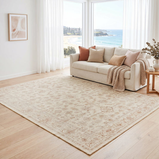 Revive Skye Natural Washable Rug, view 2