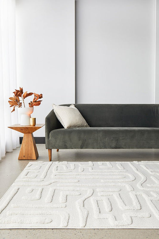 Serenade Arlo White Rug, view 2
