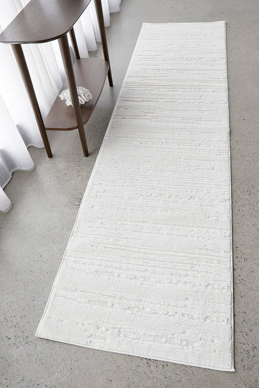 Serenade Ezra White Runner Rug, view 2