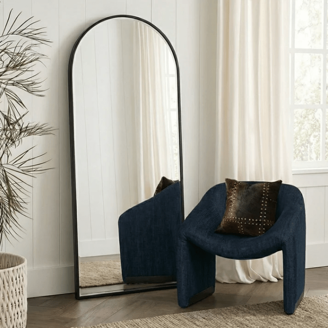 Halo Arched Floor Length Mirror – Black | Signature Series | Luxury home decor and furniture by Home Decor & Co