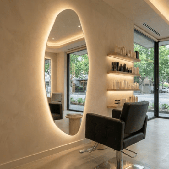 Opal Irregular LED Wall Mirror – Backlit Statement Mirror | Luxury home decor and furniture by Home Decor & Co