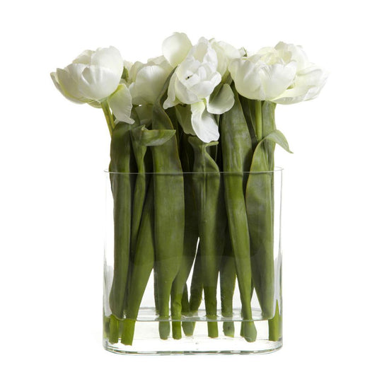 Tulip in Water in Vase White | Luxury home decor and furniture by Home Decor & Co