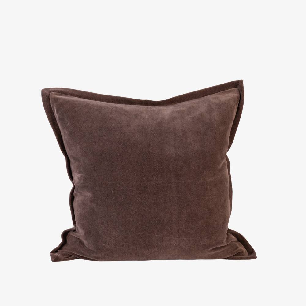 Evelyn Velvet Cushion - Mink | Luxury home decor and furniture by Home Decor & Co