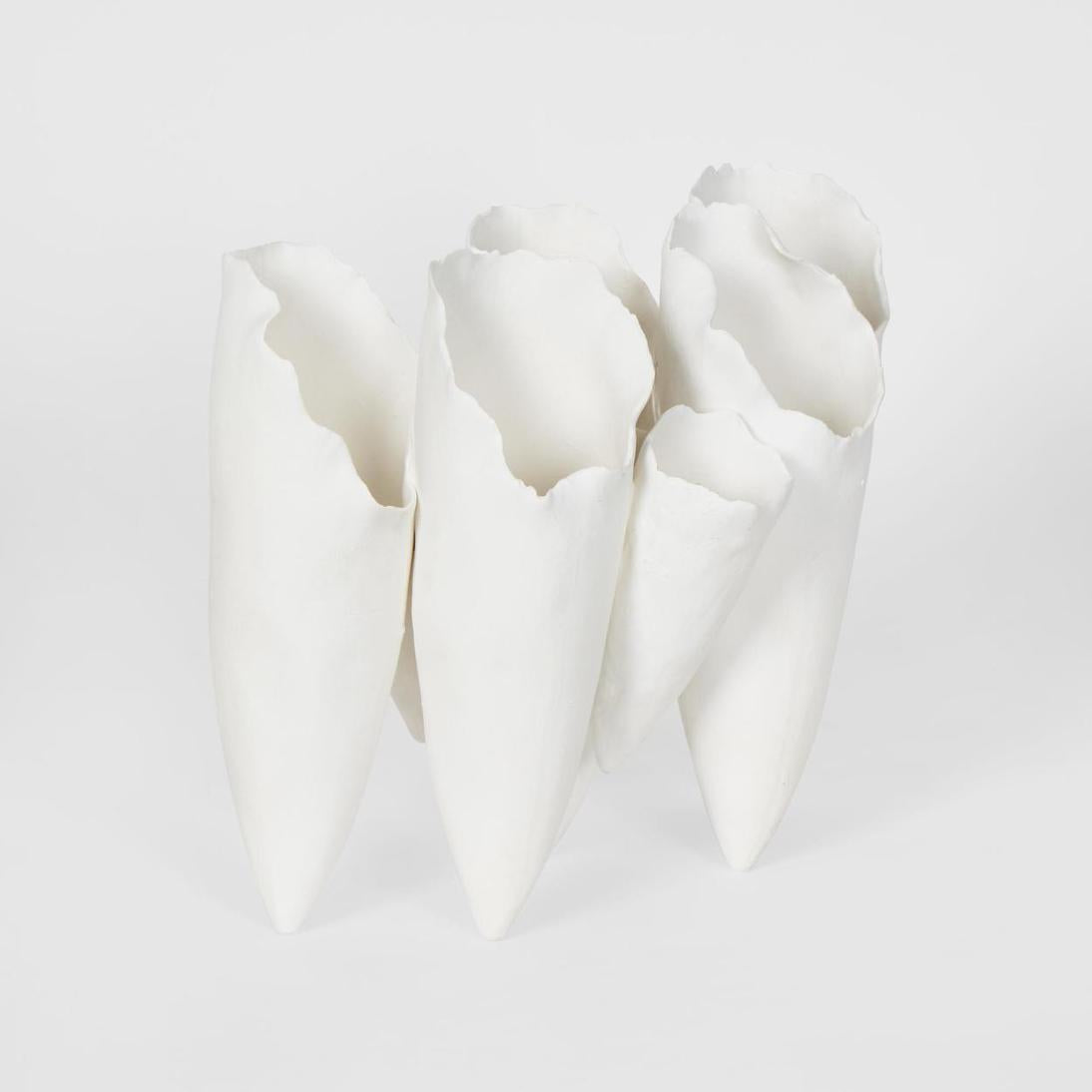 Antje Cone Vase White