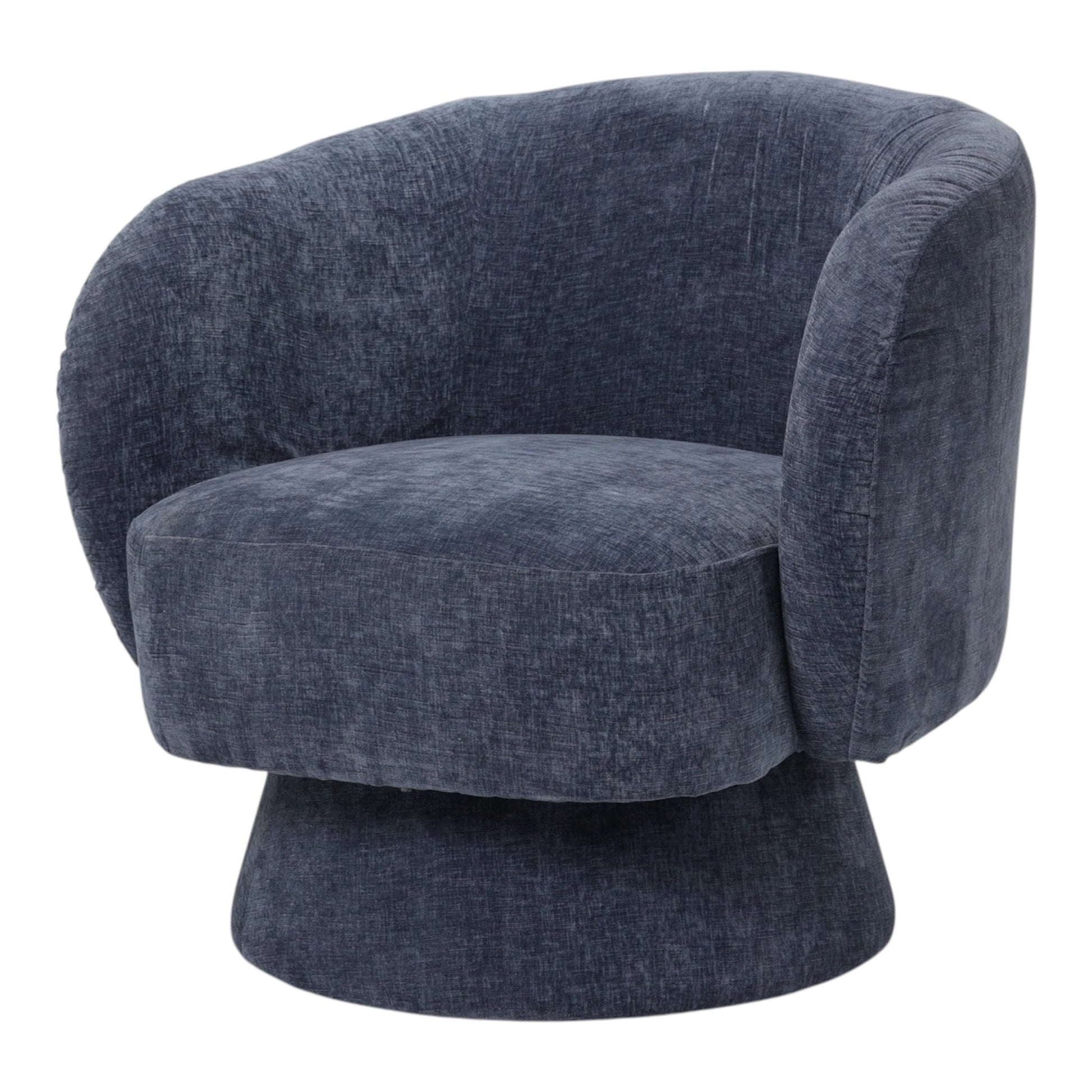 Celine Swivel Armchair – Chenille Denim Blue | Luxury home decor and furniture by Home Decor & Co