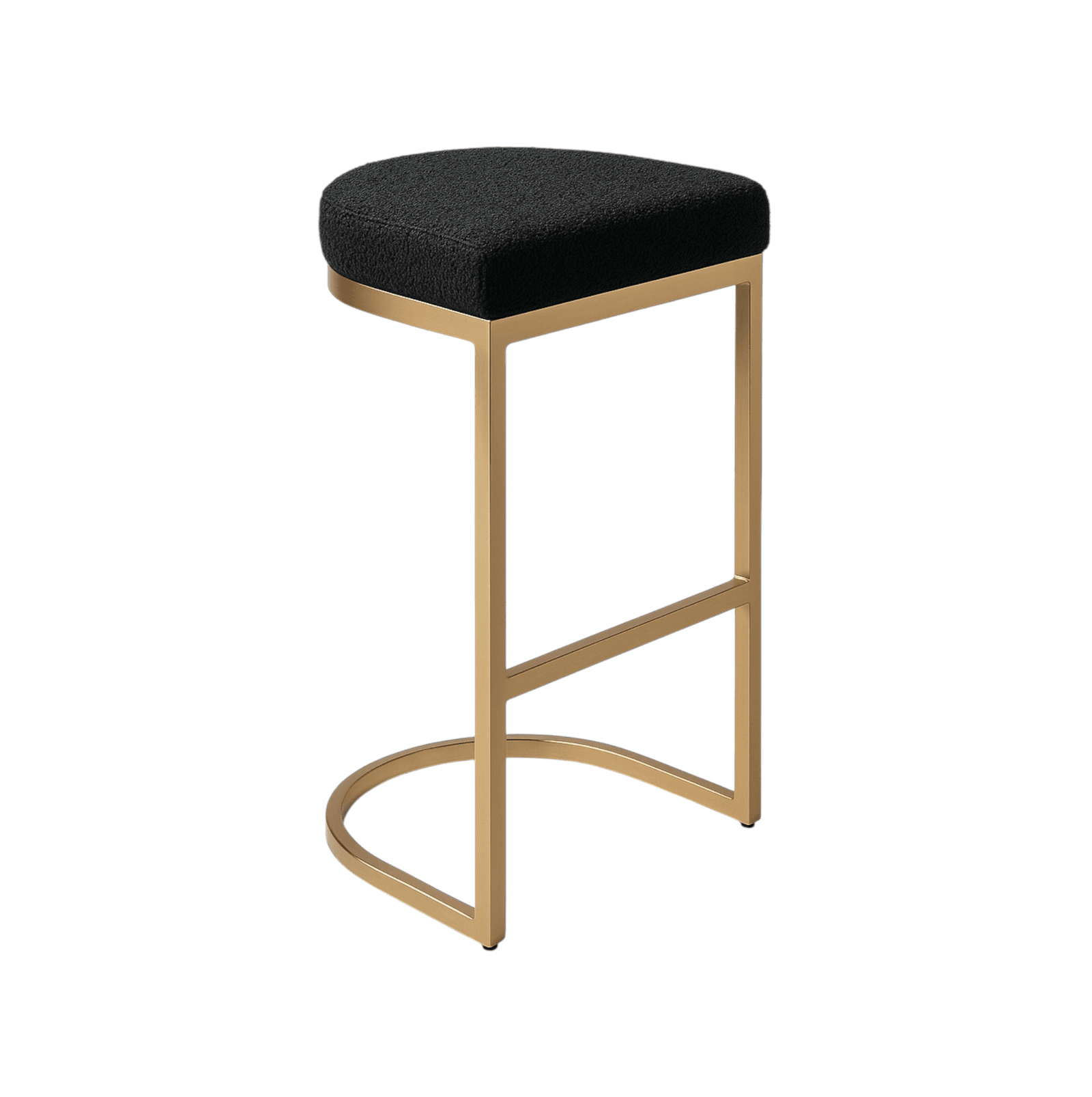 Royale Black Boucle Kitchen Bar Stool | Luxury home decor and furniture by Home Decor & Co
