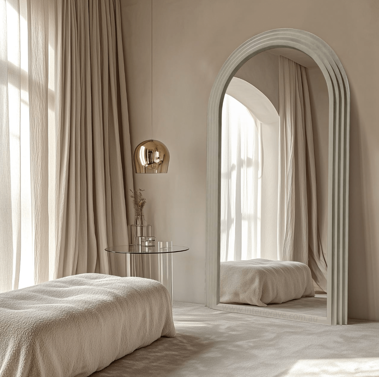 Sierra Arched Step Mirror – Signature Sculptural Concrete Statement Piece | Luxury home decor and furniture by Home Decor & Co