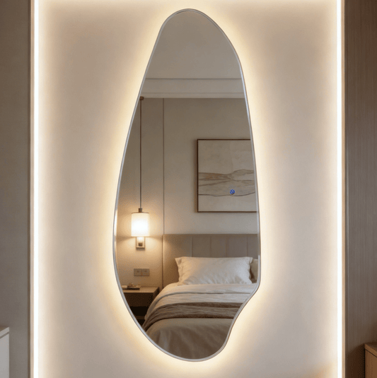 Jewel Irregular LED Wall Mirror – Backlit Statement Mirror | Luxury home decor and furniture by Home Decor & Co