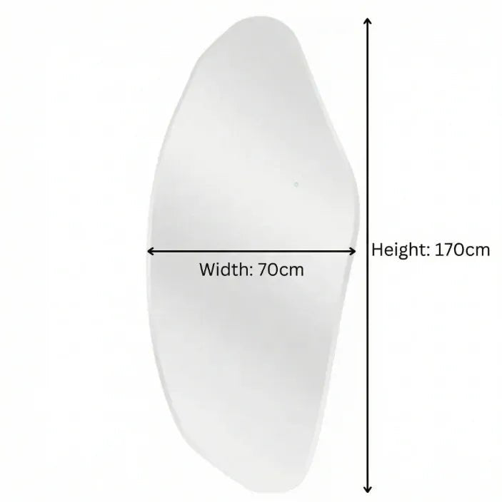 Opal Irregular LED Wall Mirror – Backlit Statement Mirror | Luxury home decor and furniture by Home Decor & Co