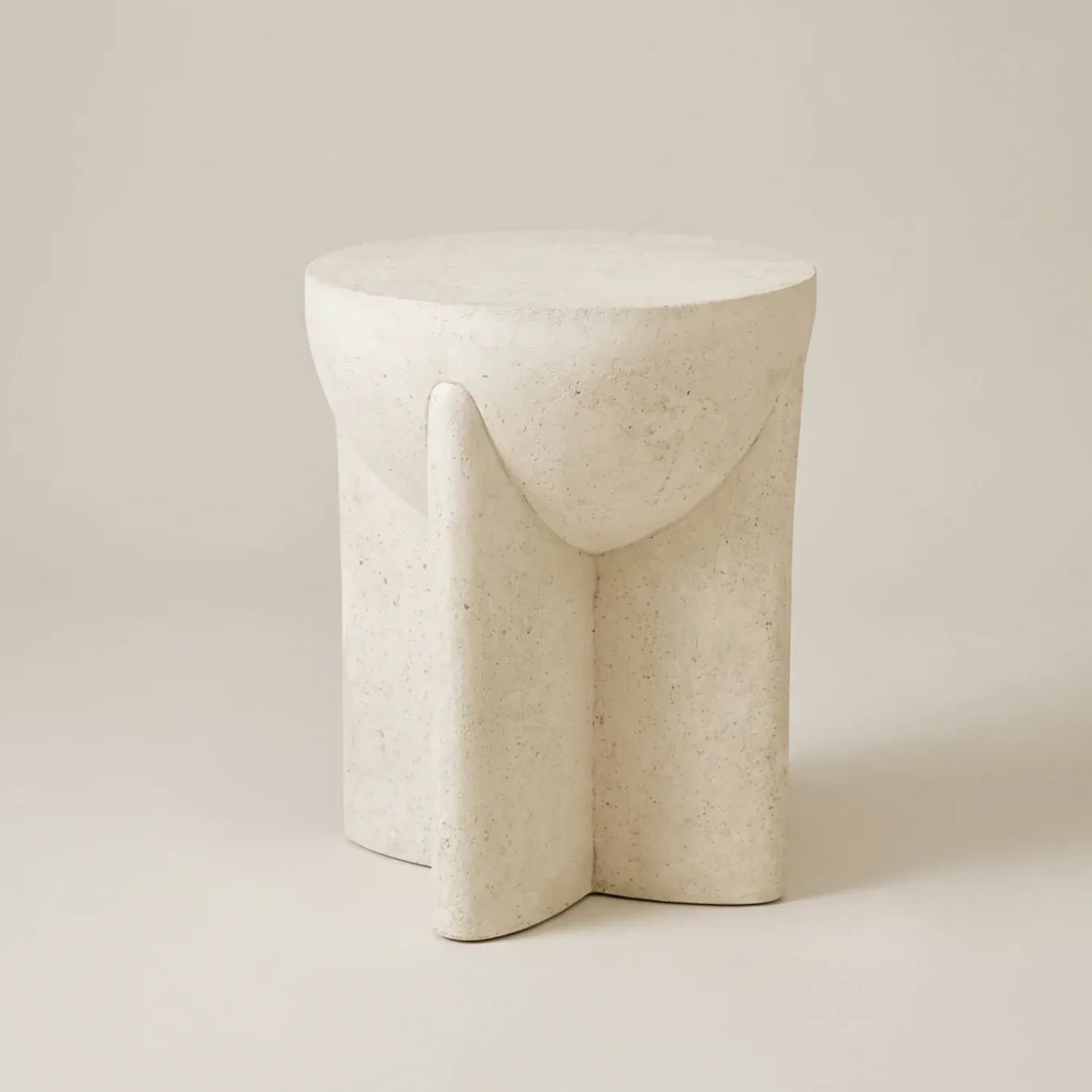 Zelda Sculptural Stone Side Table – Sand Textured Accent | Luxury home decor and furniture by Home Decor & Co