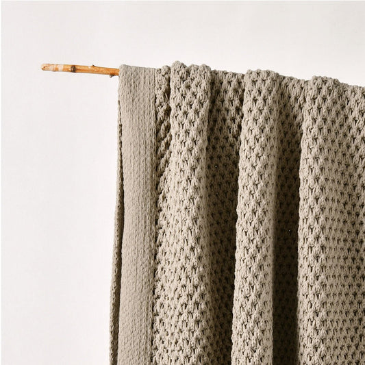 Bianca Sofala Taupe Polyester Chenille Throw Rug 130 x 170 cm | Luxury home decor and furniture by Home Decor & Co