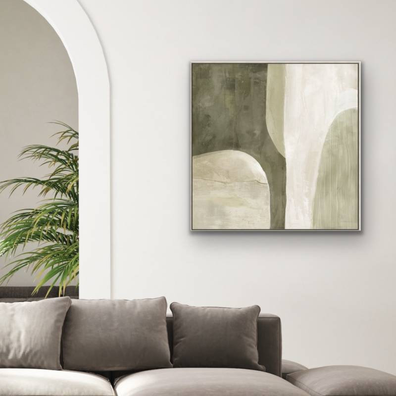 Green Abstract Framed Artwork 80cm | Luxury home decor and furniture by Home Decor & Co