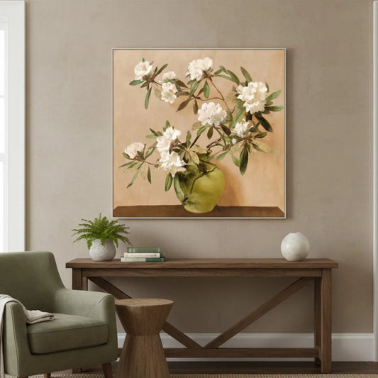 Neutral Floral Vase Framed Artwork 80cm, view 2