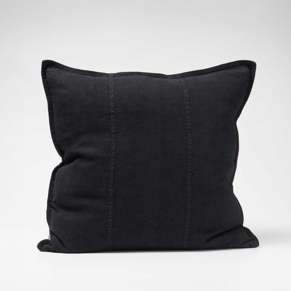 Luca Linen Cushion - Black | Luxury home decor and furniture by Home Decor & Co