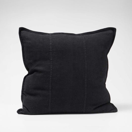 Luca Linen Cushion - Black | Luxury home decor and furniture by Home Decor & Co