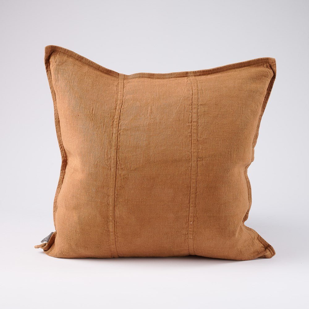 Luca Linen Cushion - Nutmeg | Luxury home decor and furniture by Home Decor & Co