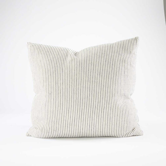 Marina Cushion - Off White w' Ink Stripe | Luxury home decor and furniture by Home Decor & Co