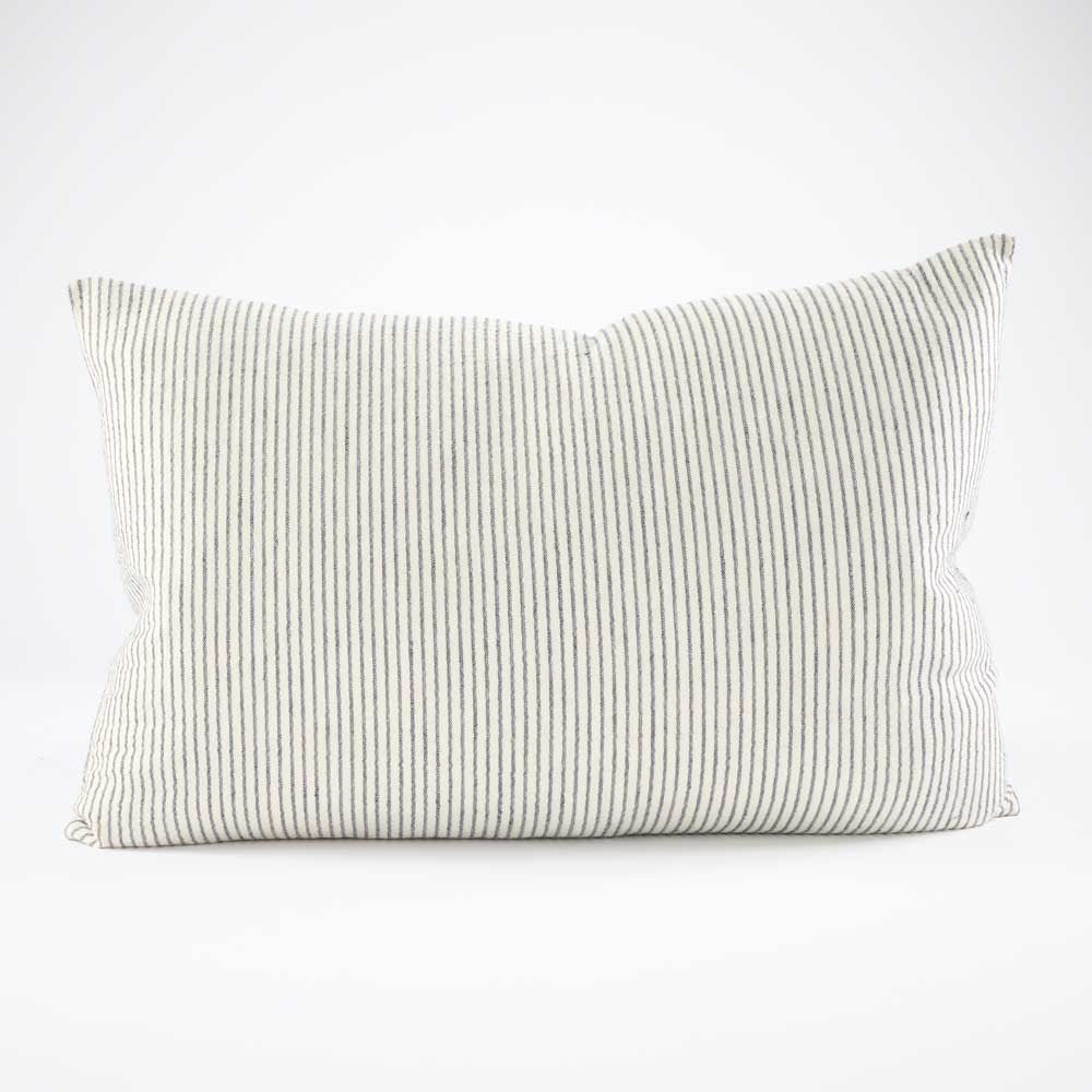 Marina Cushion - Off White w' Ink Stripe | Luxury home decor and furniture by Home Decor & Co