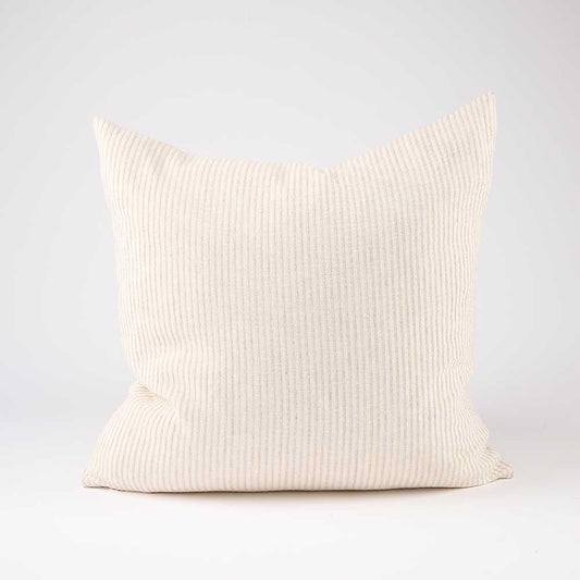 Marina Cushion - Off White w' Natural Stripe | Luxury home decor and furniture by Home Decor & Co