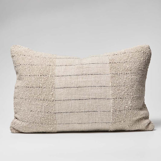 Mayla Handwoven Linen Cushion - Natural | Luxury home decor and furniture by Home Decor & Co