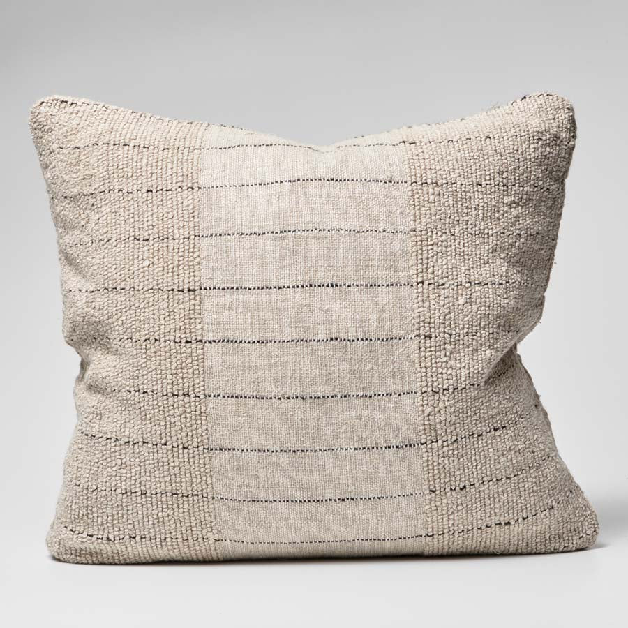 Mayla Handwoven Linen Cushion - Natural | Luxury home decor and furniture by Home Decor & Co