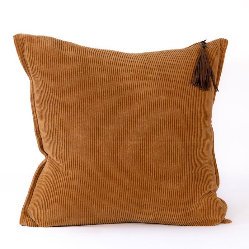 Hudson Corduroy Cushion - Mustard | Luxury home decor and furniture by Home Decor & Co