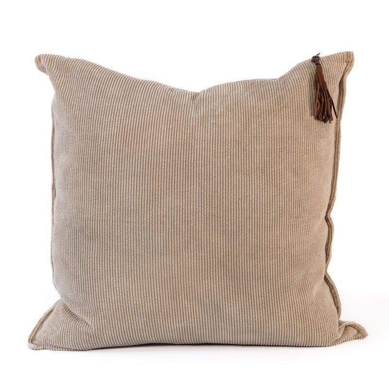 Hudson Corduroy Cushion - Natural | Luxury home decor and furniture by Home Decor & Co