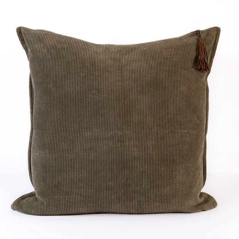 Hudson Corduroy Cushion - Moss Green | Luxury home decor and furniture by Home Decor & Co