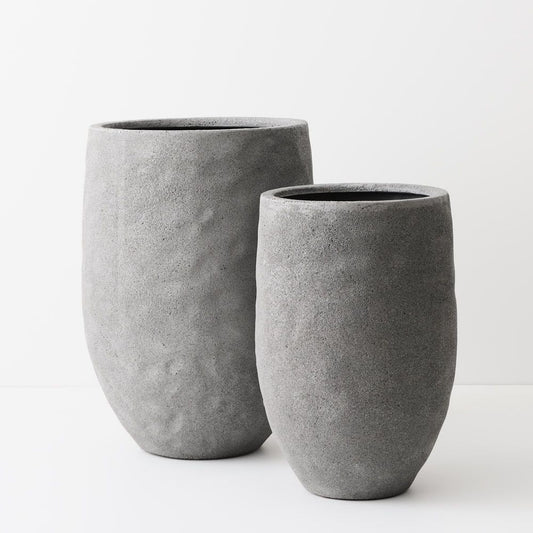 Buta Pot Set of 2 Grey Sand