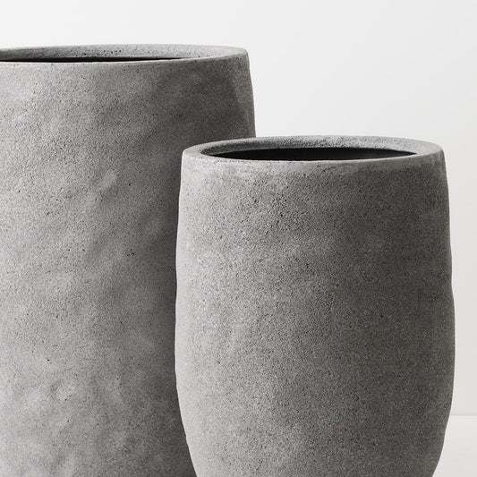 Buta Pot Set of 2 Grey Sand, view 2