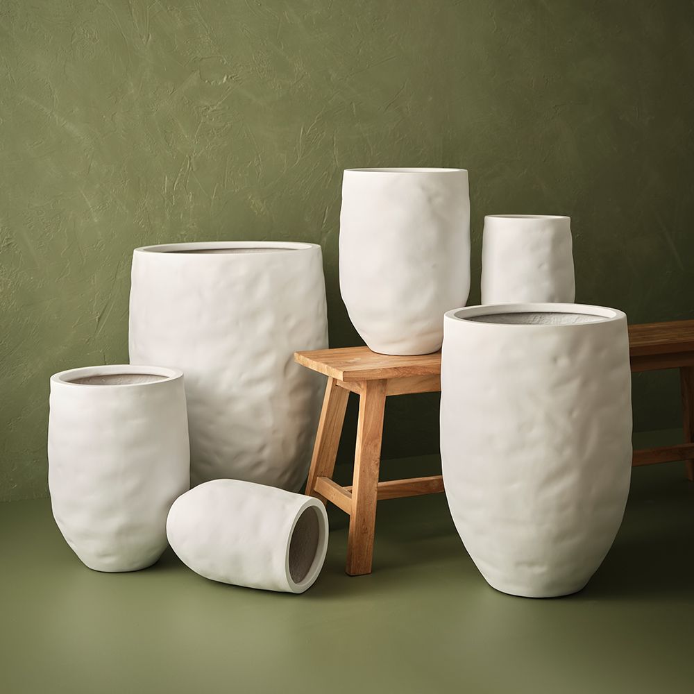 Buta Pot Set of 2 White