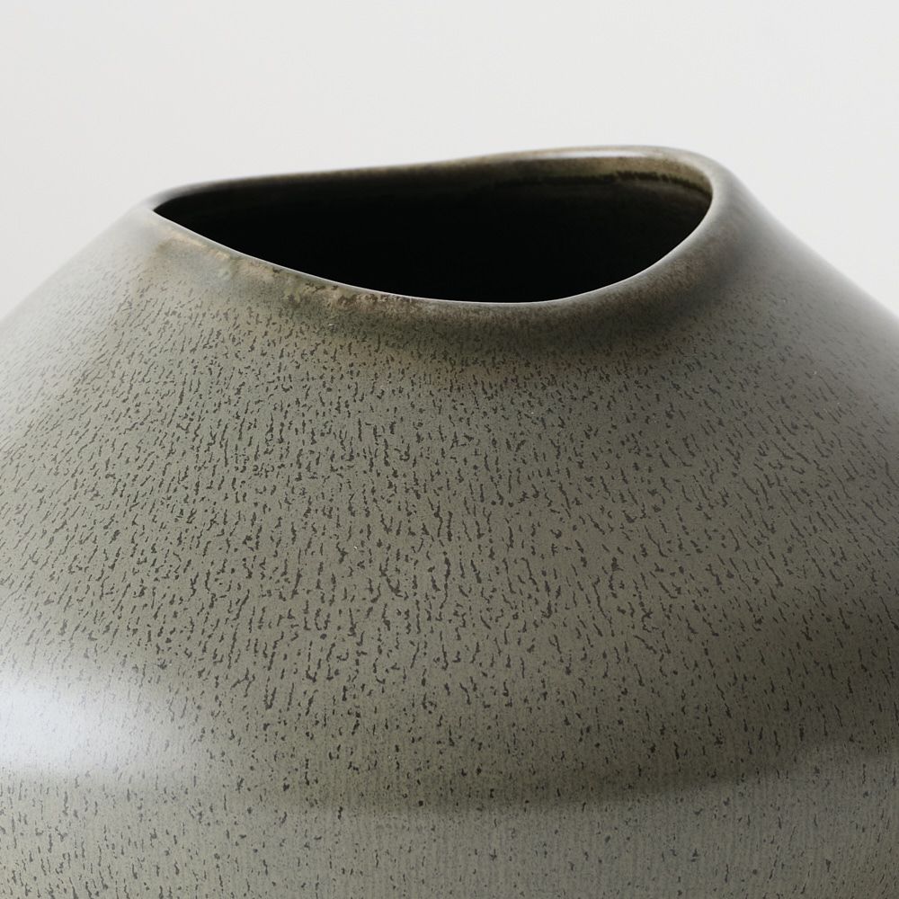 Natsuka Pod Vase Dark Olive