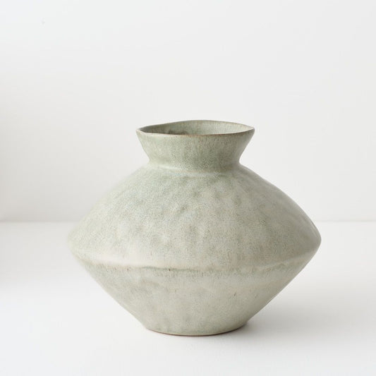 Natsuka Squat Vase Lichen